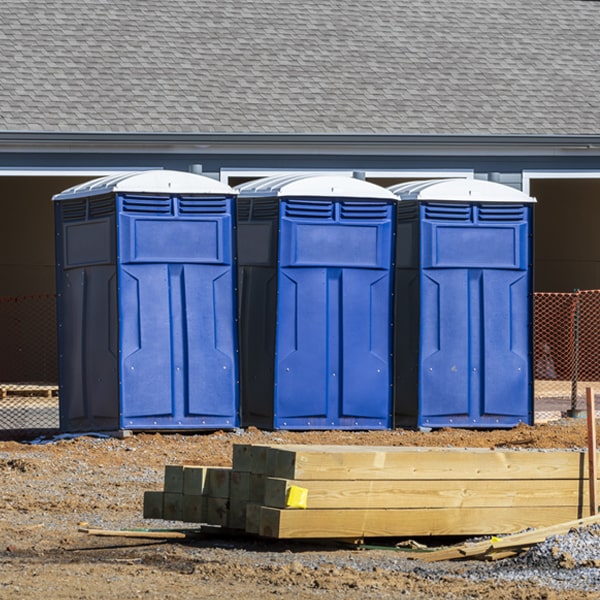 are there any restrictions on where i can place the portable restrooms during my rental period in New Town